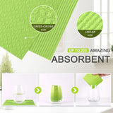 Swedish Dishcloths Cellulose Sponge Cloths for Kitchen, 10 Pack of Eco-Friendly No Odor Reusable Absorbent Quick Dry Dish Rag Cloth, Cleaning Towels