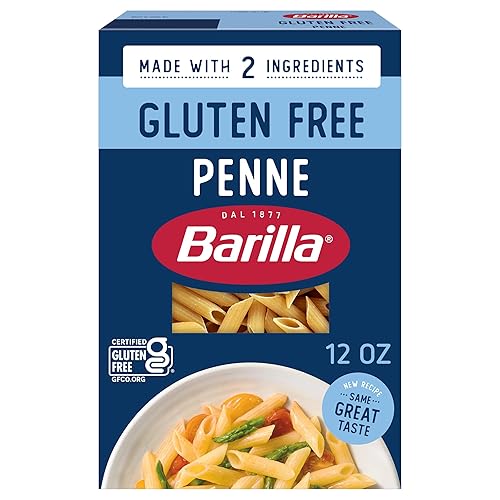BARILLA Gluten Free Penne Pasta, 12 Ounce - Non-GMO Gluten Free Pasta Made with 2 Ingredients