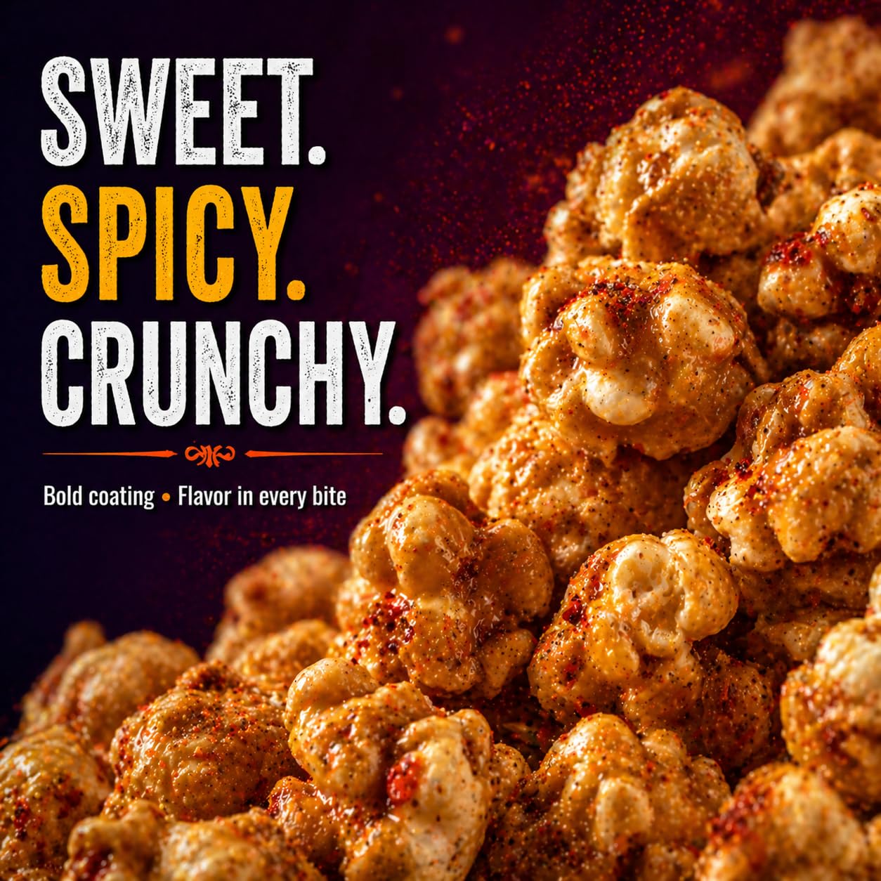 Elmer's New Orleans Creole Crunch Popcorn Mix, Authentic NOLA Caramel & Spicy Flavor, Irresistible Crunchy Snack Delight (6)