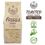 Morelli Pasta Toasted Fregola Sarda Pasta - Imported from Italy 17.6oz / 500g