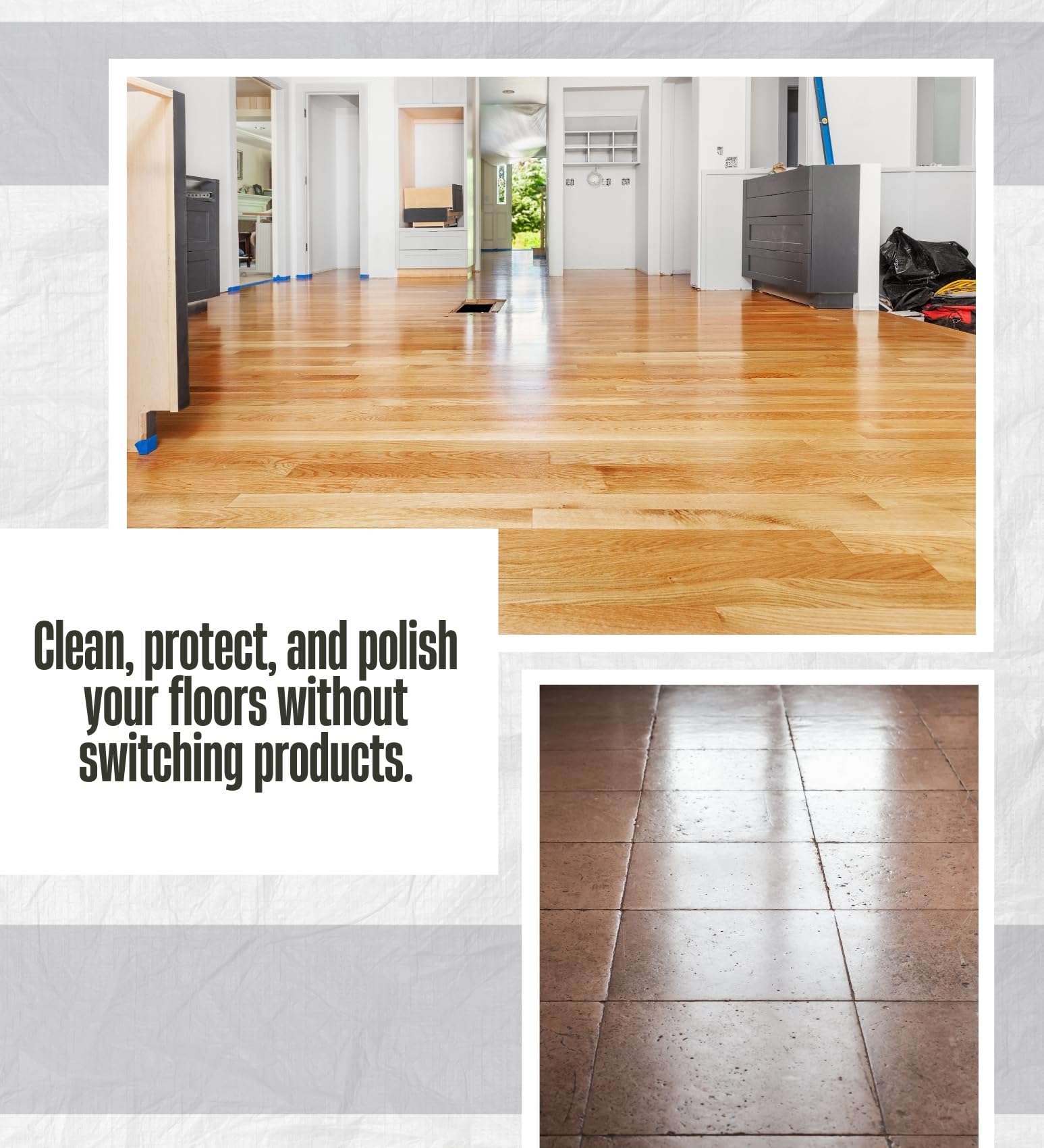 Mop & Glo Citrus Scent Floor Cleaner Liquid 32 oz 2x Bundle with Microfiber Cloth - Mop-Glo Floors Cleaner, Mop and Glo Floor Shine for Wood, Tile