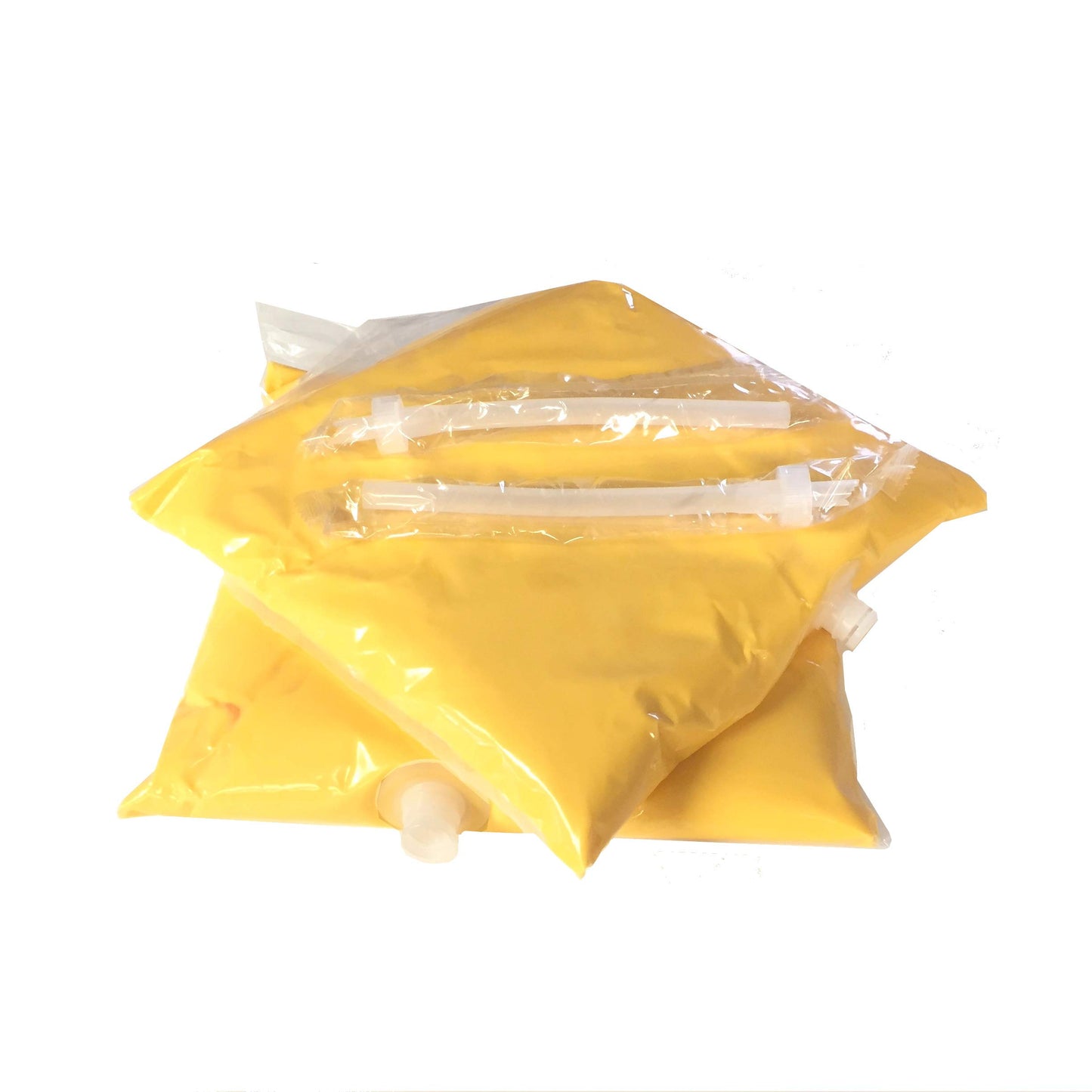 Paragon Muy Fresco Package of One (1) bag Jalapeno Cheese Sauce Bags, Disposable Pouch, Yellow