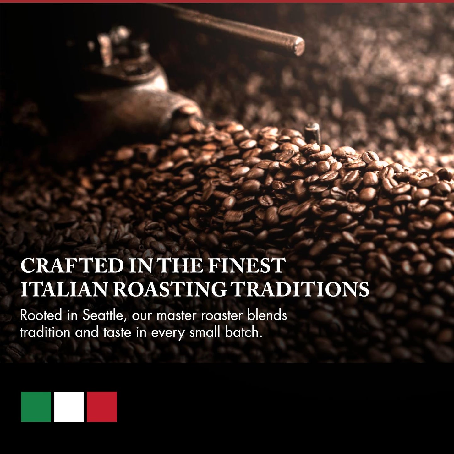 Caffe D’arte Capri Whole Bean Espresso Coffee - Medium Roast with Smooth, Balanced Flavor and Rich Crema - Roasted in Seattle, Ideal for Espresso