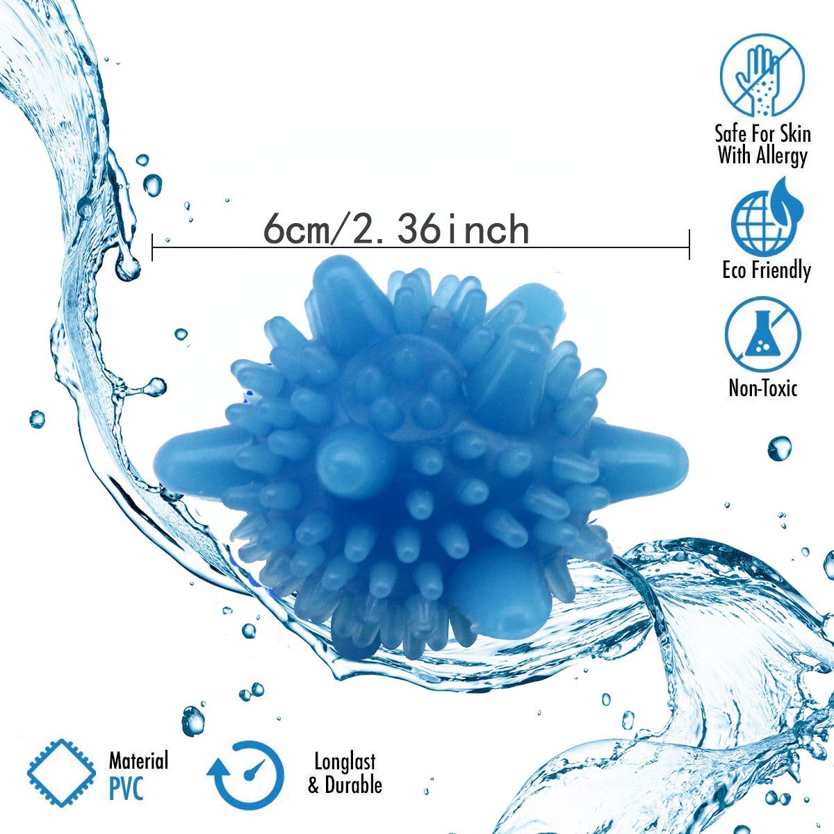 Washer Balls,Reusable Tangle-Free Eco-Friendly Laundry Scrubbing Balls,Solid Colorful Laundry Washing Balls Enhance Your Machine Cleaning Power (15