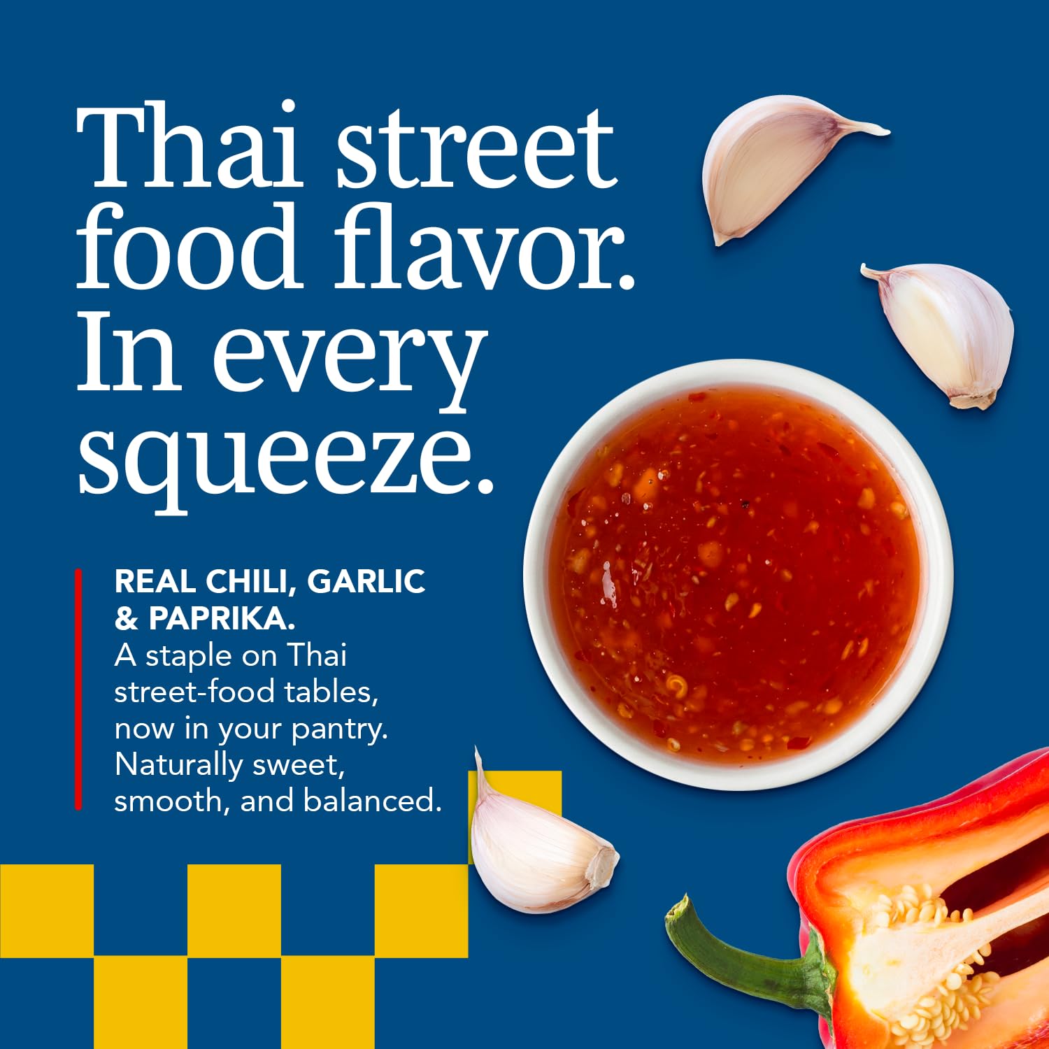 A Taste of Thai Sweet Chili Sauce - Authentic Thai Chili Sauce for Dipping, Stir-Fry, & Marinades - Asian Red Hot Sauce with Sweet Tangy Flavor