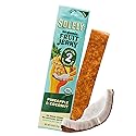 SOLELY - Organic Pineapple Coconut Fruit Jerky - 1 Individually Wrapped Strip - Fruit Leather Made from Dried Fruit - Healthy Snacks for Adults & Kids