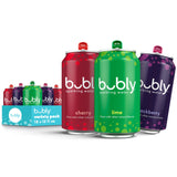 bubly Sparkling Water, Lime Yours 3 Flavor Variety Pack (Lime, Cherry, Blackberry), Zero Sugar & Zero Calories, Seltzer Water, 12 Fl Oz Cans (Pack