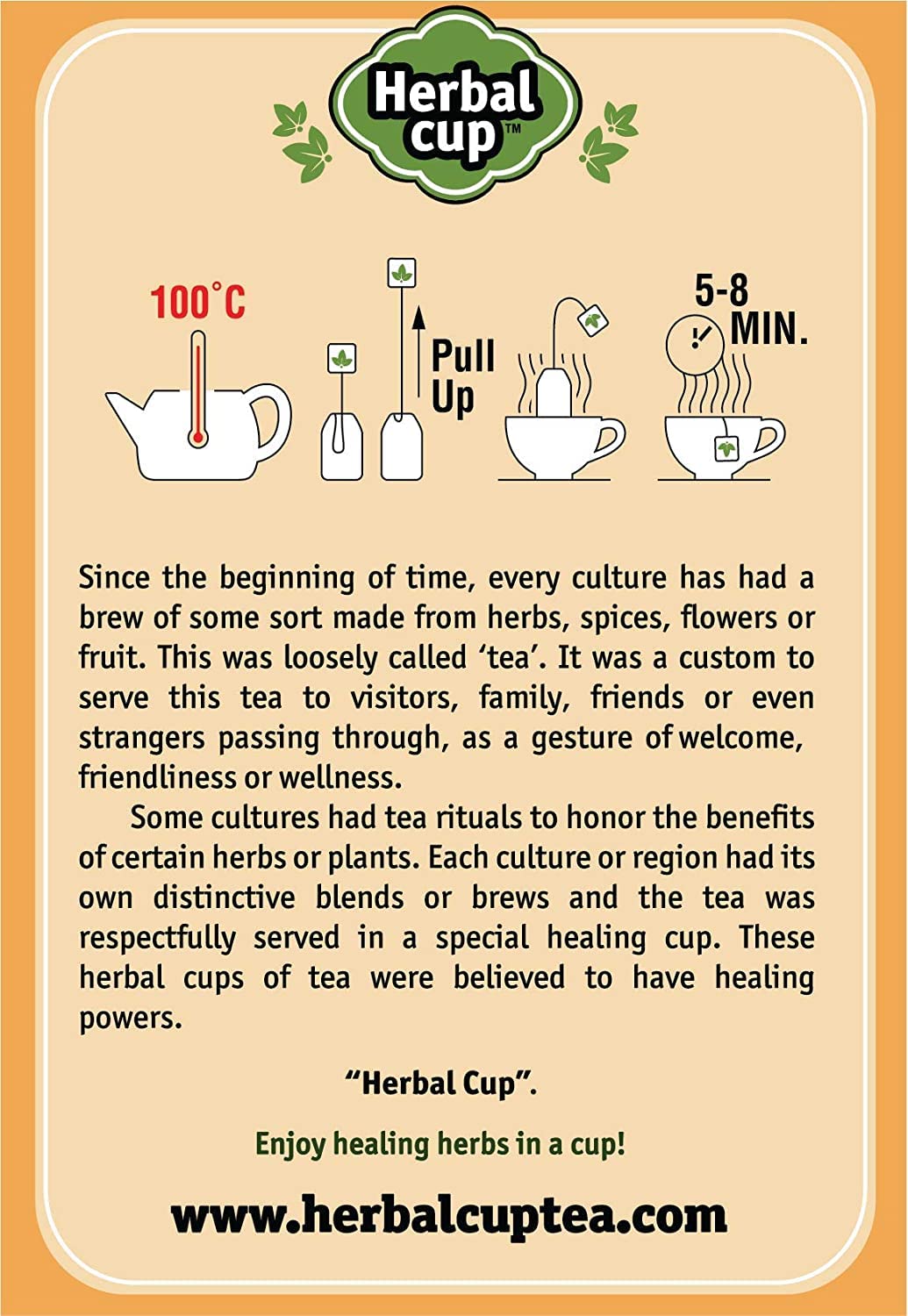 Herbal Cup Ashwagandha Tea, Organic Moringa Tea, No Caffeine Herbal Teas (Organic Moringa, 16 Count (Pack of 1))