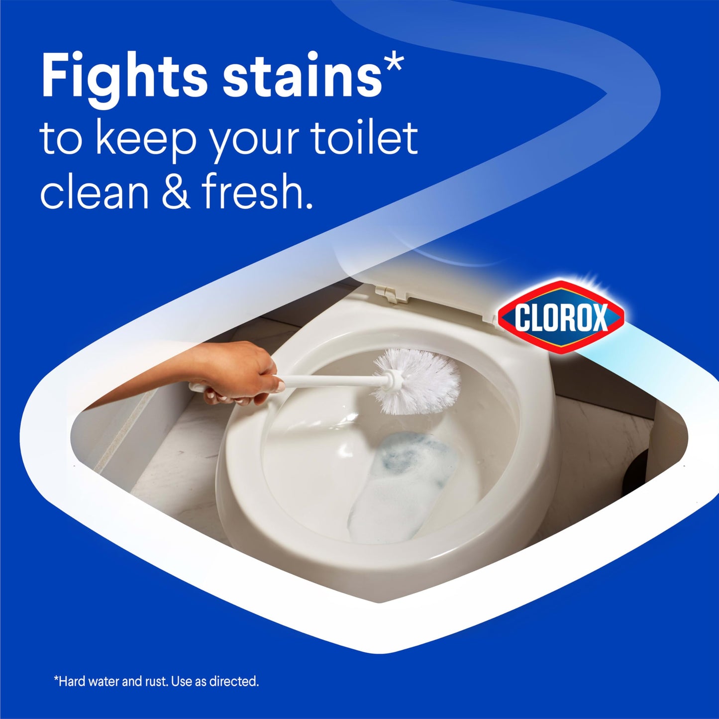 Clorox Foaming Toilet Bomb Toilet Bowl Cleaner, Bleach Free, Lavender Clean, 5 Count