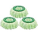 Odashen 3 Pack Washable Microfiber Replacement Mop Heads for Libman Tornado Spin Mop Refill, Microfiber Refill Head for New Version Spin Mop System