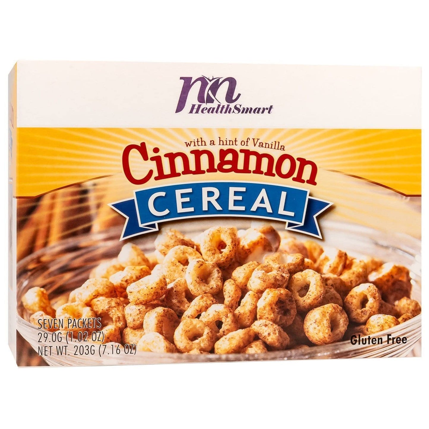 HealthSmart High Protein Cinnamon Cereal, 15g Protein, Low Calorie, Low Sugar, Low Fat, No Gluten Ingredients, KETO Diet Friendly, Ideal Protein