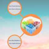 deReuze European Candy Dutch Sour Gummies Mix -2 LB Bulk Candy Sampler -Imported Treats Including Sour Blue Raspberry Cherry Sours Buttons Winegum