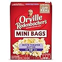 Orville Redenbacher’s Microwave Popcorn Mini Bags, Movie Theater Butter Flavor, 3g Fiber Per Serving, 1.5 oz., 12-Count