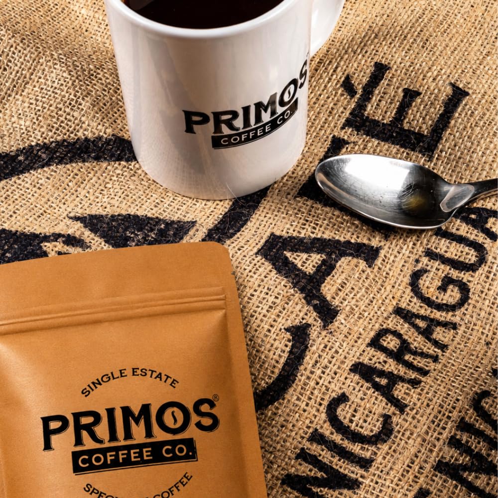 French Press Specialty Coffee, Coarse Ground, Primos Coffee Co (Medium Roast, 12 Oz)