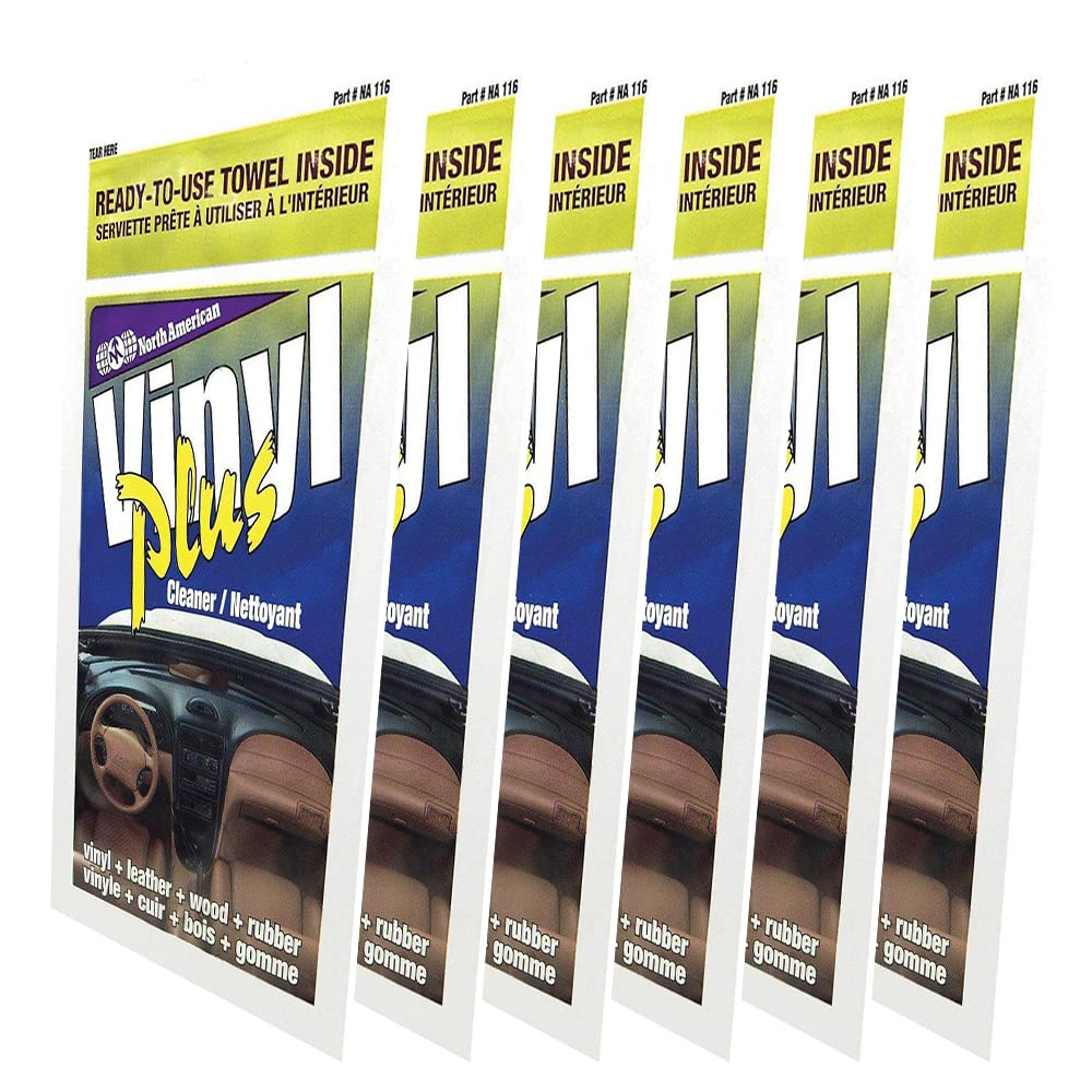 Blue-Magic Towelette's Pack with 6x Single Packs (Vinyl Plus Cleaner)