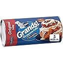 Pillsbury Grands! Cinnamon Rolls with Cinnabon Cinnamon and Original Icing, Refrigerated Canned Pastry Dough, 5 Ct, 17.5 oz