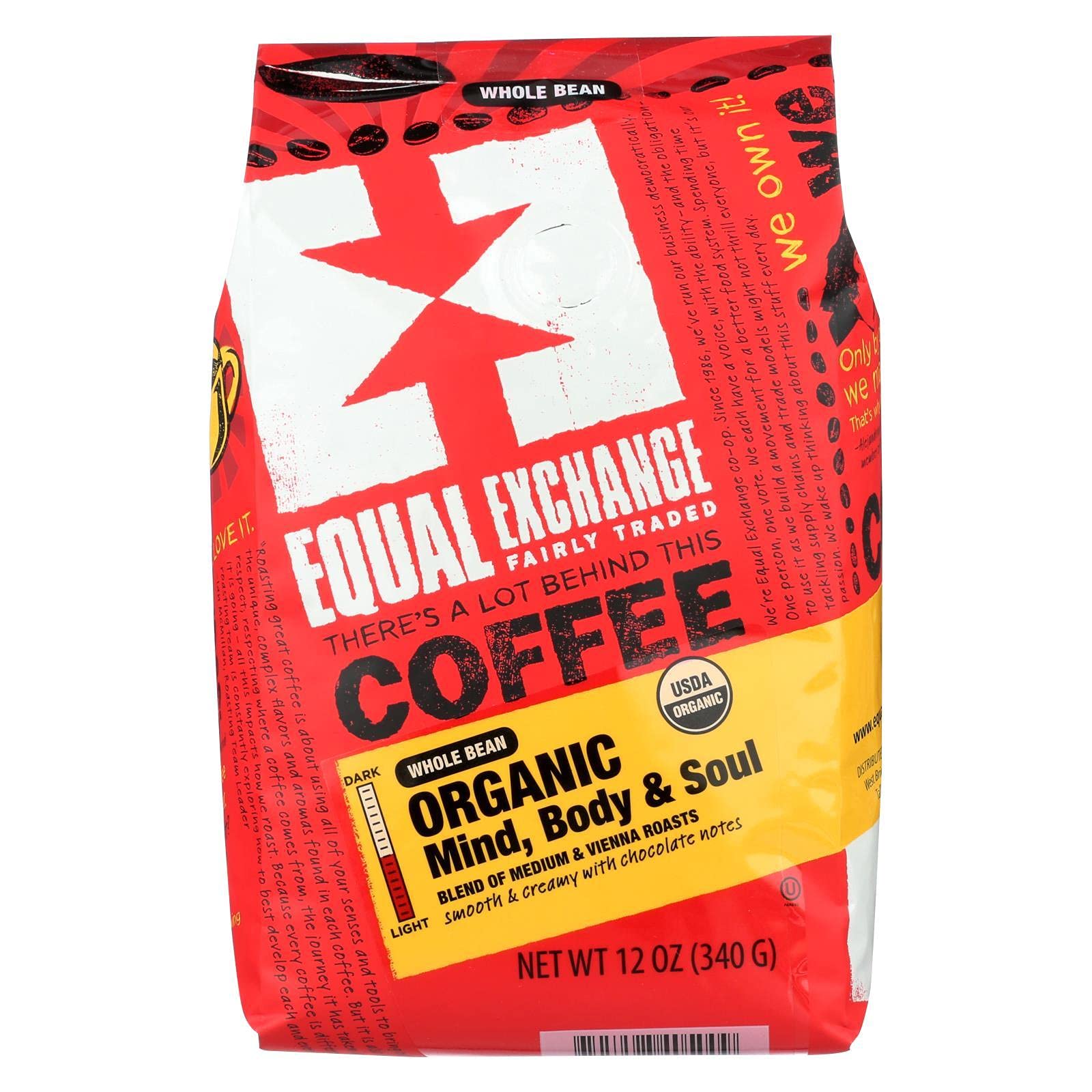 100% Organic Whole Bean Mind, Body & Soul Coffee