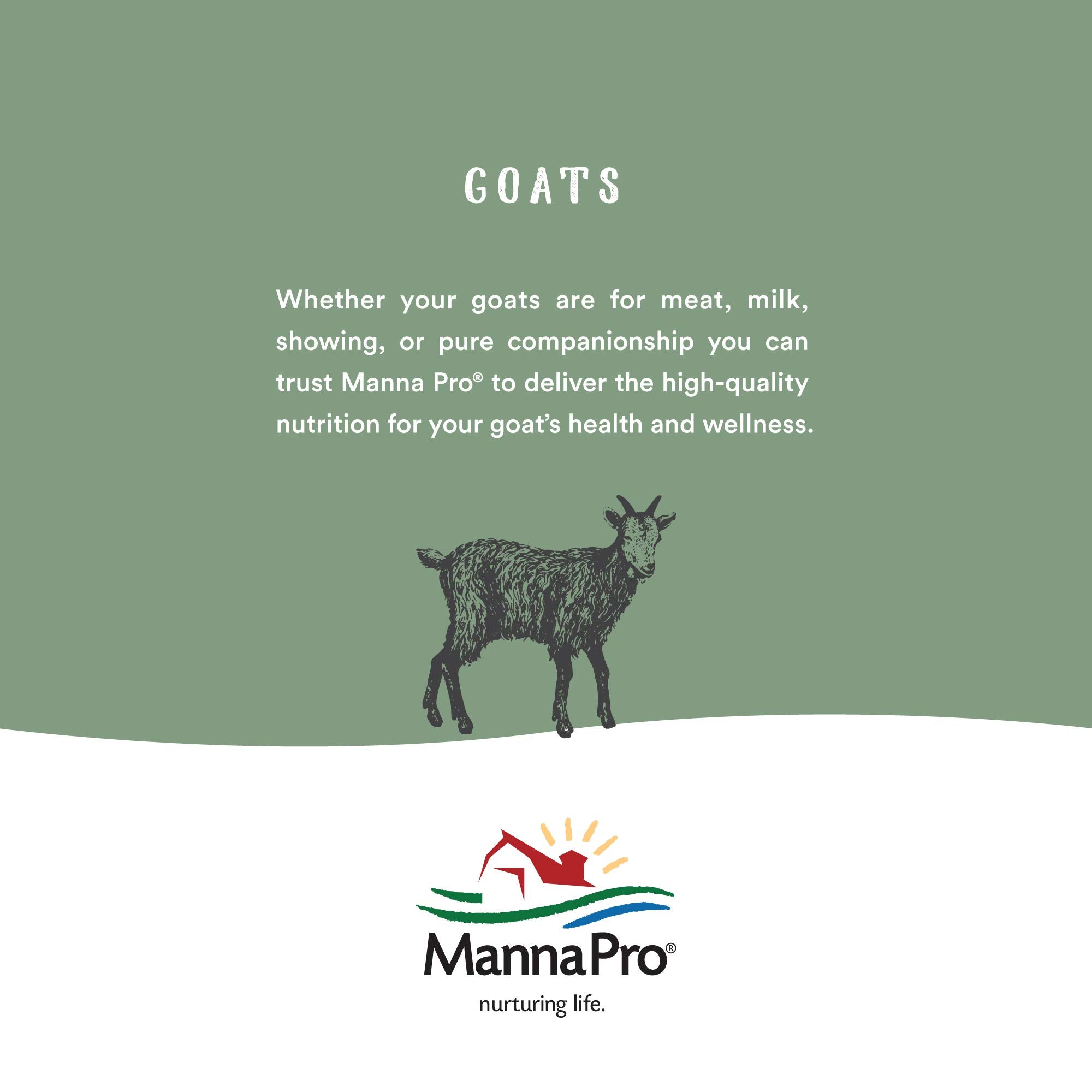 Manna Pro Goat Kid Milk Replacer, High in Protein to Support Growth, Powered by Opti-Gut to Support Gut Health & Digestion, Easy-to-Mix Formula, 4 lbs