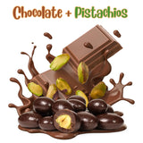 Dark Chocolate Covered Pistachio by It's Delish, 12 Oz Bulk Bag | Chocolate Candy Nuts Bulk Pistachios Chocolates Sweet & Crunchy Nut Snack | Vegan