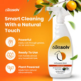 Citra Solv All Purpose Cleaning Spray - Powerful Citrus Degreaser for Kitchen & Bathroom, Multi-Surface Cleaner, No Harsh Chemicals, Valencia Orange