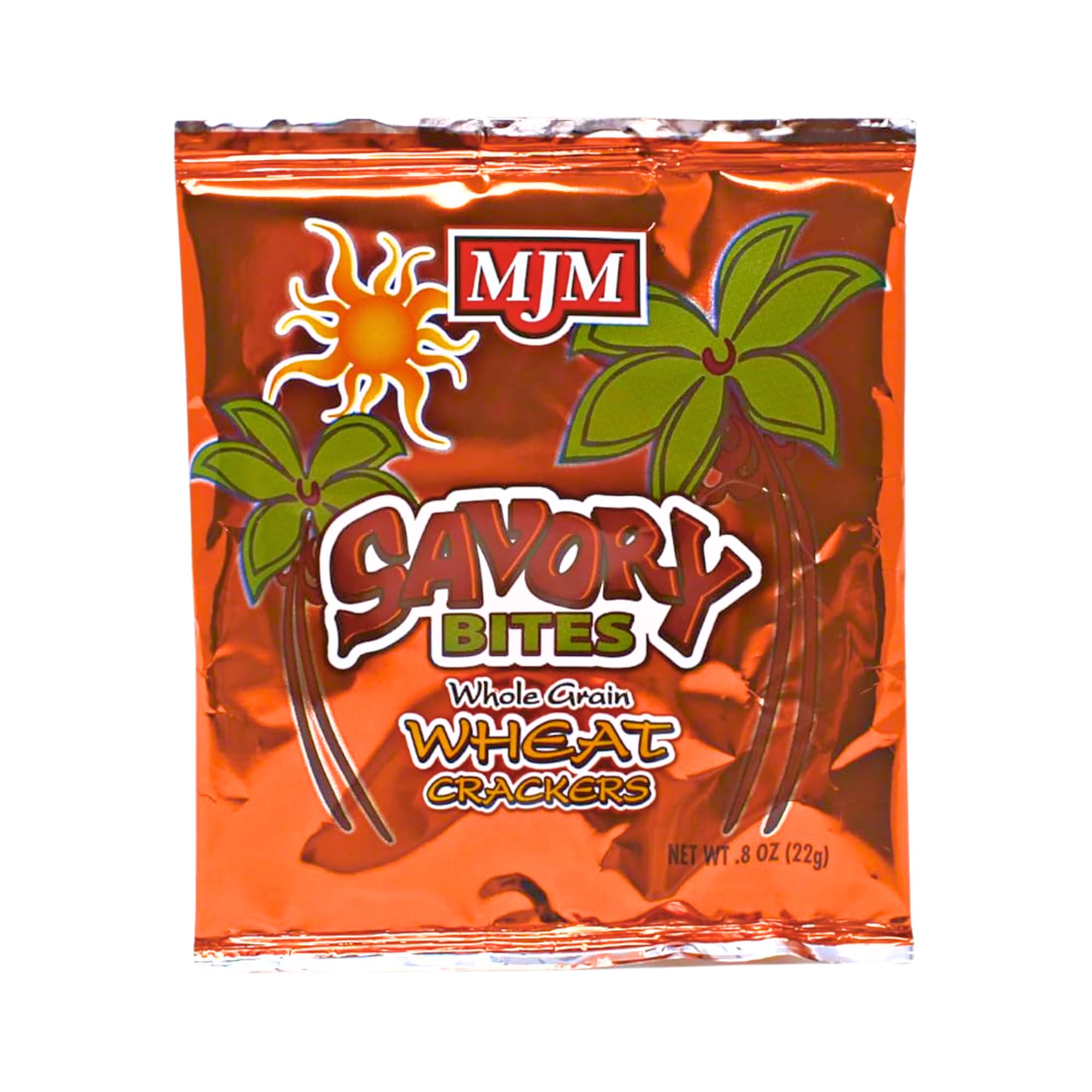 MJM Savory Bites Whole Grain Wheat Crackers - Case of 155 Packs | Wholesome and Flavorful Snack | Perfect for Any Occasion | Healthy and Satisfying