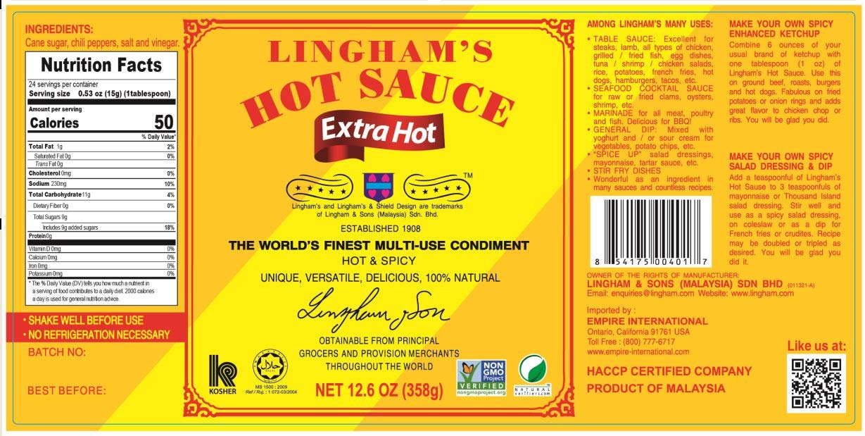 Hot Sauce (Extra Hot) - 12.6oz (Pack of 3)