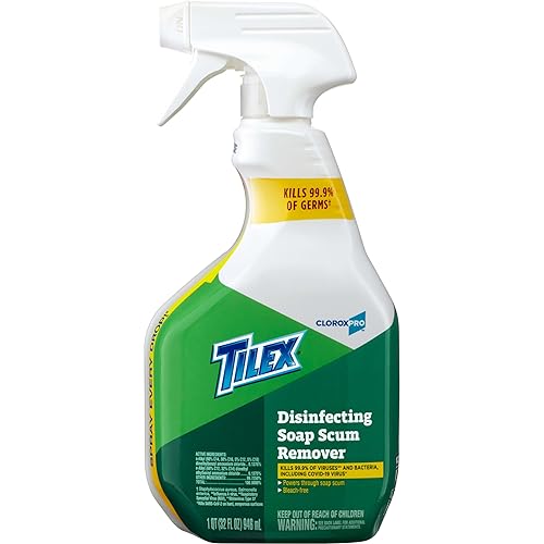 CloroxPro Tilex Disinfecting Soap Scum Remover Spray, 32 Fluid Ounces (Package May Vary)