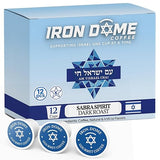 Iron Dome Coffee - Sabra Spirit Dark Roast Coffee Pods - Bold & Full-Bodied Flavor - Freshly Roasted Dark Roast K Cups Coffee - 12 Count