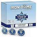 Iron Dome Coffee - Sabra Spirit Dark Roast Coffee Pods - Bold & Full-Bodied Flavor - Freshly Roasted Dark Roast K Cups Coffee - 12 Count