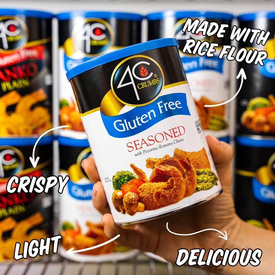 4C Premium Gluten Free Bread Crumbs, Seasoned, 12 Ounces (Pack of 1)