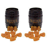 Harry Potter Inspired Butterbeer Chewy Candy in Barrel Tin, 2 Pack, Fun and Delicious Treat, 1.5 Ounce Tins