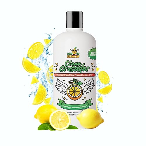 Lots of Lemon - Clean Crusader Cold Pressed Lemon Oil Concentrate - All Purpose Cleaner & Air Freshener - 16oz 1 pack