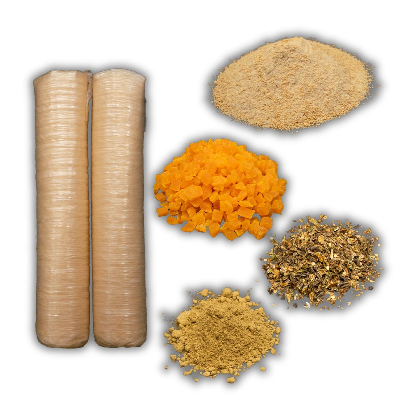 Bearded Butchers Mango Tango Bratwurst DIY Kit - Make Sweet and Spicy Homemade Brats - Includes Maple Sugar Seasoning, 32mm Collagen Casings, Jalapeño