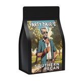 Party Dave’s Southern Pecan Flavored Whole Bean Coffee - 100% Arabica, Small Batch Roasted - Smooth & Rich with Buttery Pecan Sweetness - Fresh