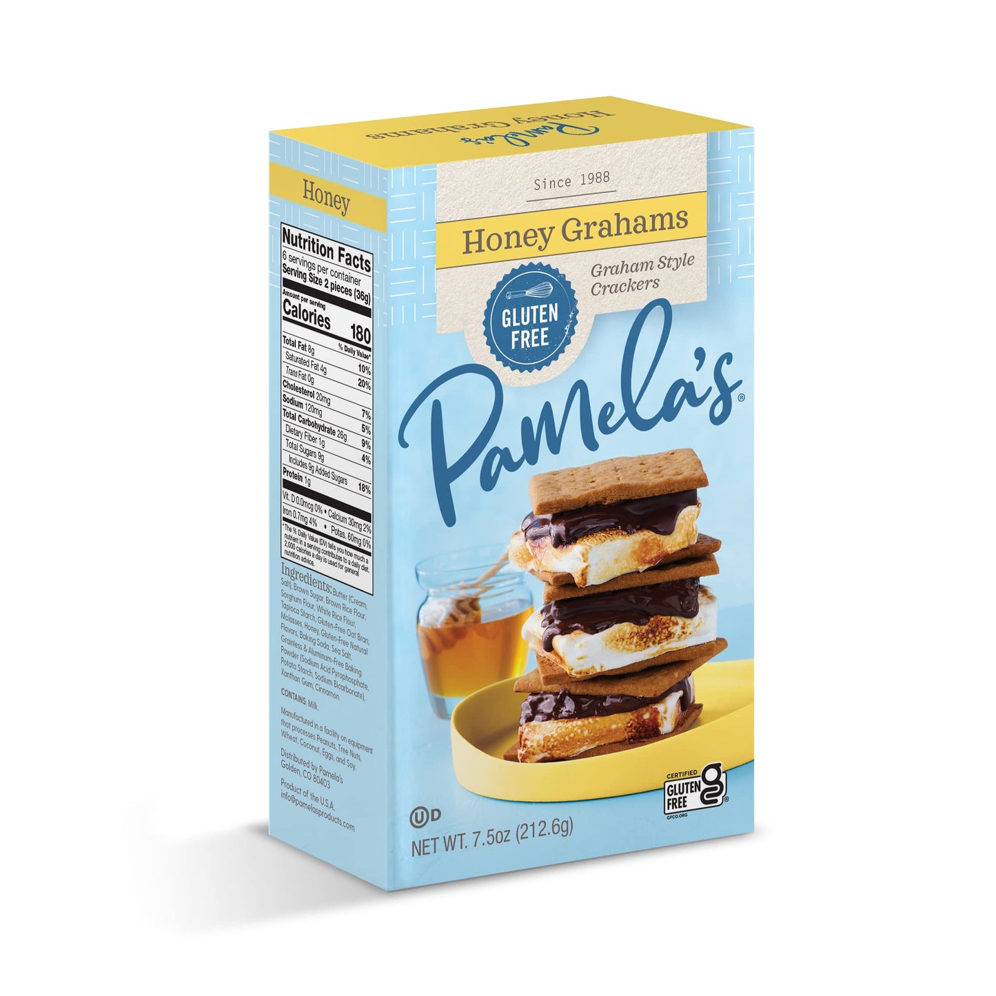 Pamela's Products Gluten Free Honey Graham Crackers, 7.5 oz