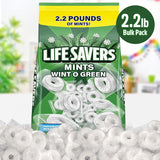 Wint O Green Hard Candy, 2.2lb Pack of Lifesaver Mints Bulk, Perfect for Sharing, Gifting, Weddings and Special Events, Classic Wintergreen Lifesaver
