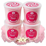 CHOCOLATE STORYBOOK Cotton Candy Party Pack - Unique Idea for Holidays, Birthdays, Gag Gifts, Favors (Classic Pink Vanilla, 1 oz each, 4-Pack)