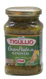 Tigullio:"Gran Pesto alla Genovese" Genovese Pesto - 6.7 Fluid Ounce (190ml) Packages (Pack of 4) [ Italian Import ]