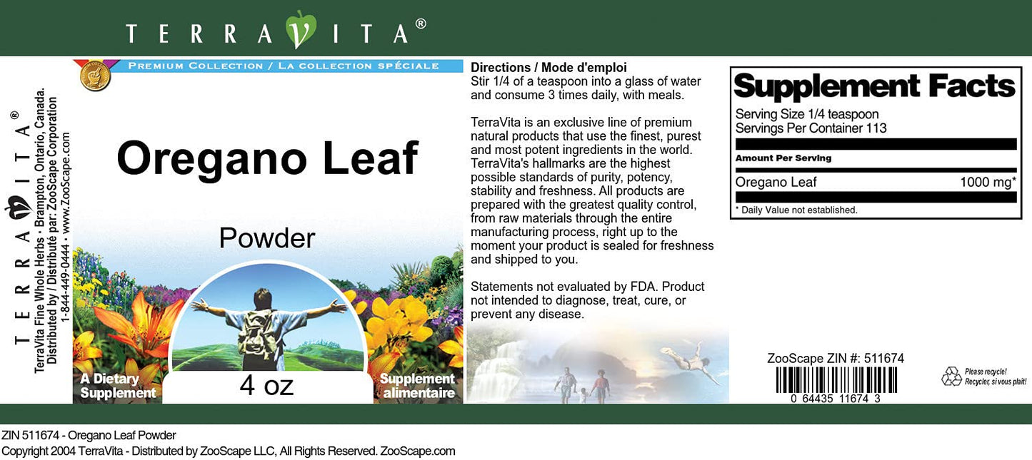 Oregano Leaf Powder (4 oz, ZIN: 511674) - 3 Pack