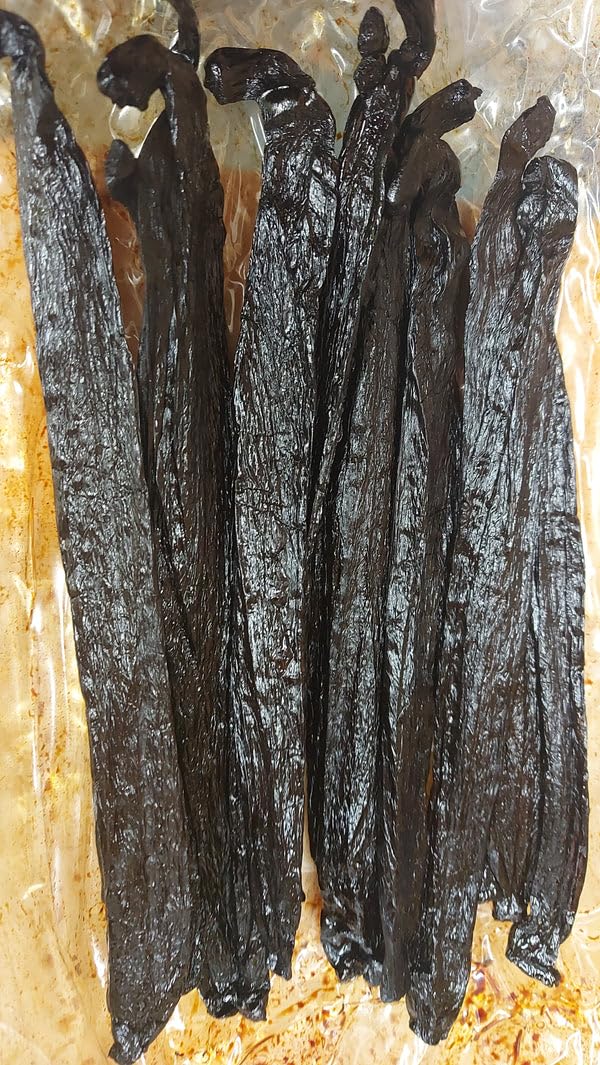 4 oz Peruvian Vanilla Beans Whole Grade A Vanilla Pods for Homemade Vanilla Extract, Baking, Ice Cream, Flavoring, & Vanilla Powder