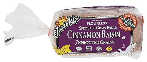 Food for Life Organic Cinnamon Raisin Sprouted Wheat Bread, 24 OZ