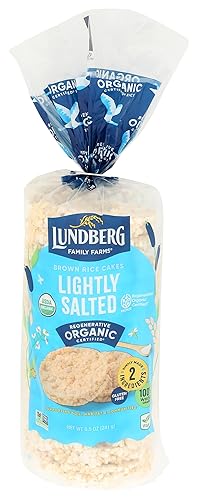 Lundberg Gluten-Free Brown Rice Organic Rice Cakes Lightly Salted -- 8.5 oz