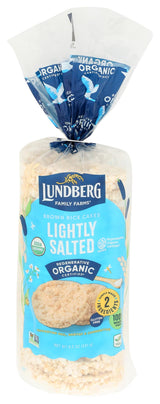 Lundberg Gluten-Free Brown Rice Organic Rice Cakes Lightly Salted -- 8.5 oz