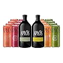 Aplós Dry January Variety Pack of Non-Alcoholic Canned Cocktails and Spirits, Formulated with Adaptogens and Nootropics, Low Calorie, No Added Sugar