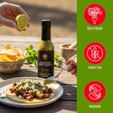 Taylored Sauces Jalapeno Hawt Sauce, Keto, and No-Calorie Gourmet Blend, Sugar-Free, Gluten-Free Artisan Condiment, Made with Fresh Jalapeno Peppers