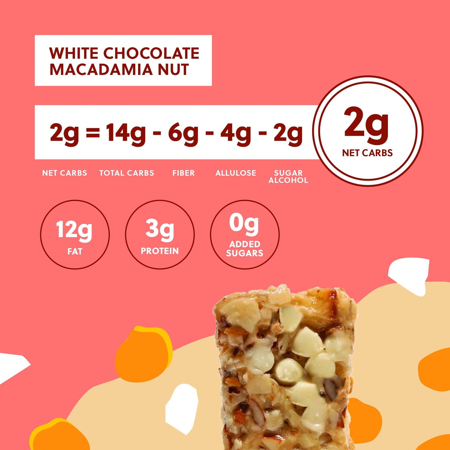 Perfect Keto Nola Bars, Gluten Free, Keto Granola Bars, Low Carb Snack or Breakfast Bar with No Sugar Added, Keto Diet Food, Healthy Snacks