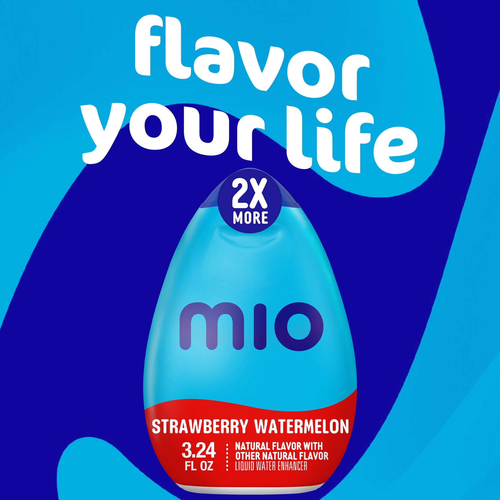 mio Strawberry Watermelon Flavored with other natural flavor Liquid Water Enhancer, 3.24 fl oz Bottle