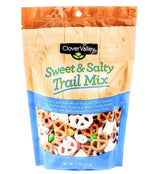Clover Valley Sweet & Salty Snacking Trail Mix - Re-Sealable Bag 7.5 oz - comes with Sweet Yogurt Covered & Salty Pretzels, Zesty Corn Pieces, White
