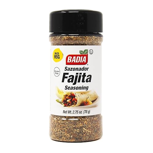 Badia Fajita Seasoning, Sazonador para Fajitas, 2.75 oz - Zesty Tex-Mex Spice Blend for Fajitas - Bold, Smoky Flavor