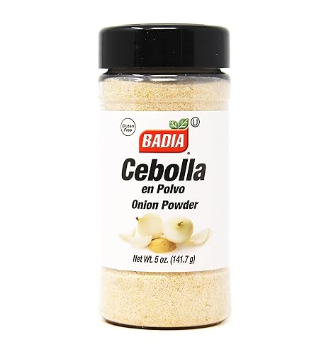 Badia Onion Powder, 5 oz - Cebolla En Polvo, Savory Flavor Enhancer for Soups, Sauces, Meats & Everyday Cooking